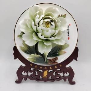 11寸精品單花(骨瓷金邊風(fēng)動釉下彩)