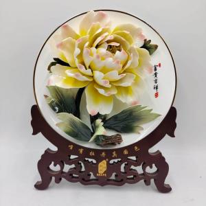 11寸精品單花(骨瓷金邊風(fēng)動釉下彩)